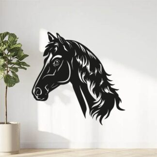 Sticker Autocollant cheval equide animaux  ANX21017