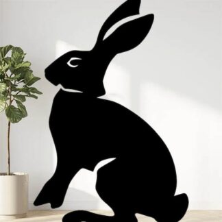 Sticker Autocollant lapin lievre chasse animaux  ANX21038