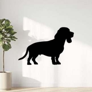 Sticker Autocollant chien basset beagle animaux  ANX21236