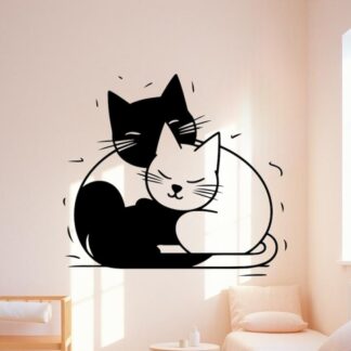 Sticker Autocollant chat  animaux  ANX70