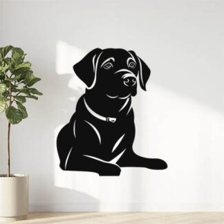 Sticker Autocollant chien labrador animaux  ANX75