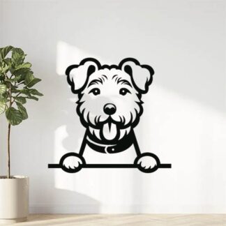 Sticker Autocollant chien terrier animaux  ANX77