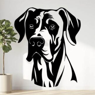 Sticker Autocollant chien boxer dog animaux  ANX93