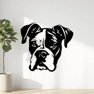 Sticker Autocollant chien boxer dog animaux  ANX96