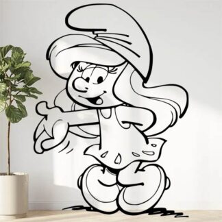 Sticker Autocollant schtroumpfs schtroumpfette  BD   AST544568