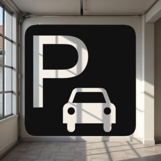 Sticker Autocollant symbole parking voiture auto  AU95