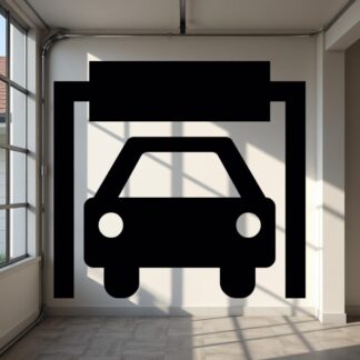 Sticker Autocollant symbole lavage voiture auto  AU96