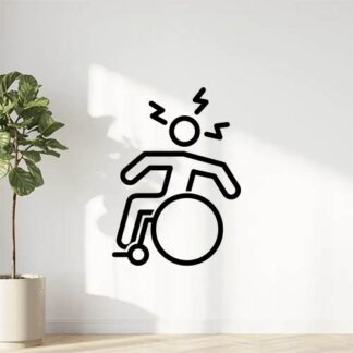 sticker autocollant handicap 9 AUH1T