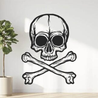 Sticker Autocollant tête de mort skull AV187310