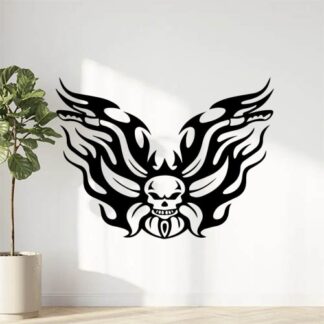 Sticker Autocollant flammes skull AVw187329