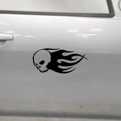 Sticker Autocollant  skull en flammes skull AVw187338