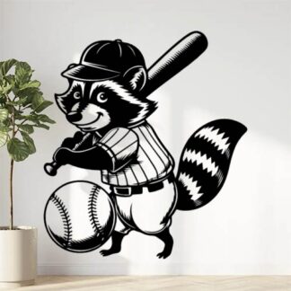 sticker autocollant sport baseball animaux 1 BAC2B