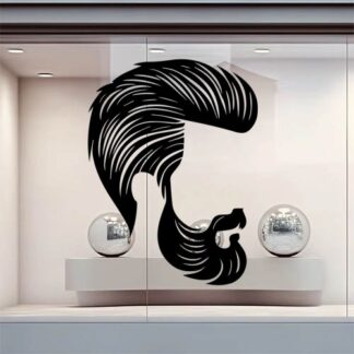 Sticker Autocollant coiffeur barbier  metier  BB46