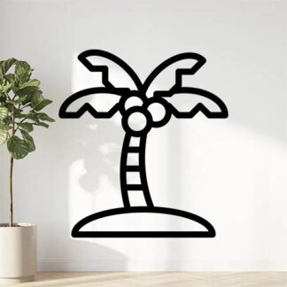 sticker autocollant cocotier arbre fruit 3 BKCDK