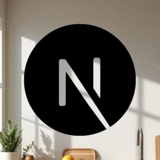 Sticker Autocollant next_js brand logo  BRD12