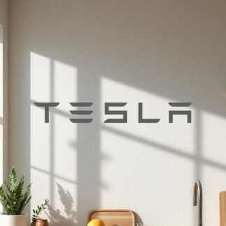 Sticker Autocollant tesla brand logo  BRD15