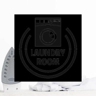 Sticker Autocollant laundry room buanderie  BU200674