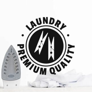 Sticker Autocollant premium quality buanderie  BU200675