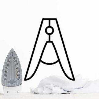 Sticker Autocollant pince a linge buanderie  BU200681