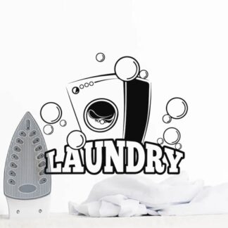Sticker Autocollant machine a laver buanderie  BU200682
