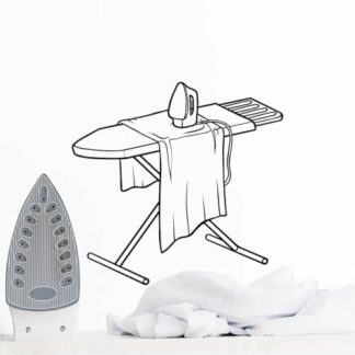 Sticker Autocollant table a repasser buanderie  BU200689