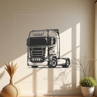 Sticker Autocollant camion  silouhette BVw18732