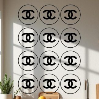 Planche 12 stickers Chanel brand BXFCS