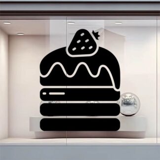 sticker autocollant vitrine gâteau nourriture boulanger restaurant 5 BYTLW
