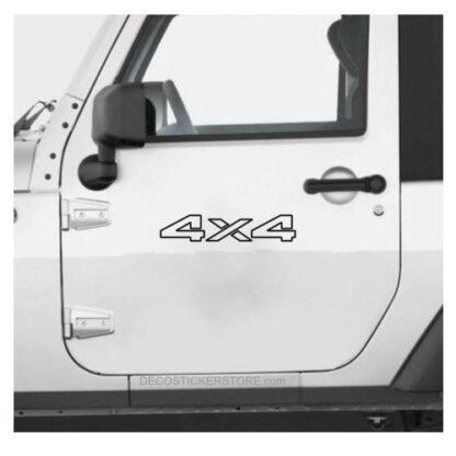 Sticker Autocollant 4x4