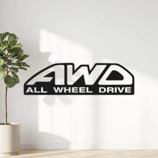 Sticker Autocollant  4x4 AWD All Wheel Drive