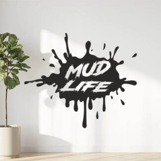 Sticker Autocollant  4x4 Mud Life