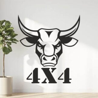 Sticker Autocollant  4x4 bull taureau