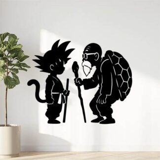 Sticker autocollant Sangoku et tortue géniale décoration decostickerstore - C6IR5U