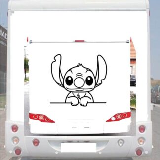 Sticker autocollant camping car Stitch CCAR423