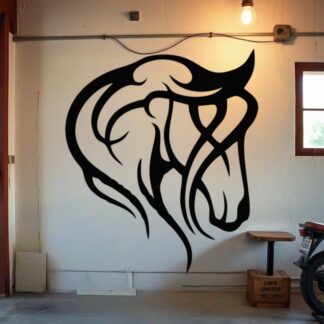 Sticker Autocollant Cheval Tribal