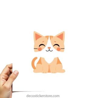 sticker autocollant chat imprimé 4 DFIFC