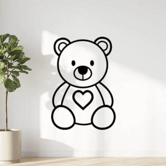 sticker autocollant ours animaux coeur 4 DJWG7