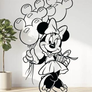 Sticker Autocollant minnie et ballons disney  DM54488