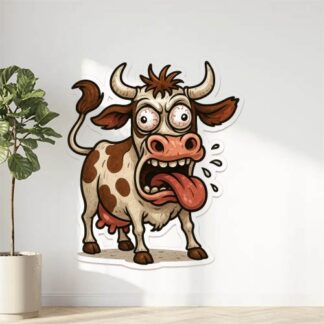 Autocollant Une vache folle décoration decostickerstore - DRBYVE