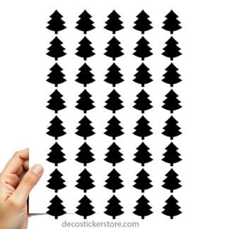 40 gommettes adhésives sapin EC8MP