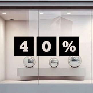 sticker autocollant solde vitrine 5 EJSST