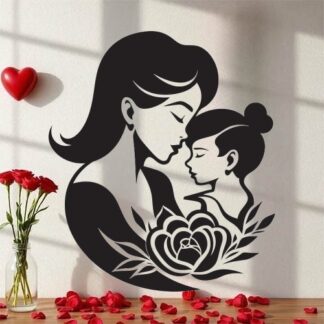 Sticker Autocollant maman enfant femme  F62