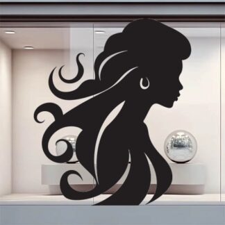 Sticker Autocollant coiffure femme  F65