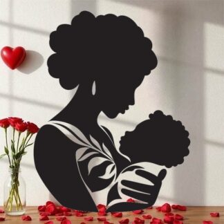 Sticker Autocollant maman enfant femme  F66