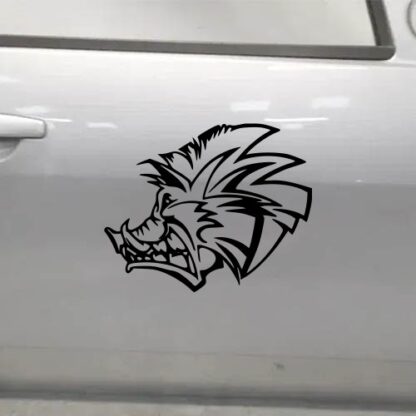 Sticker Autocollant Tête de Sanglier