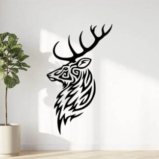 Sticker Autocollant Cerf Tribal