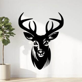 Sticker Autocollant Cerf Tête