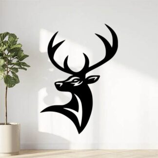 Sticker Autocollant Cerf Buste