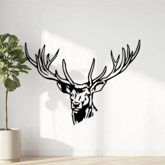 Sticker Autocollant Tête de cerf
