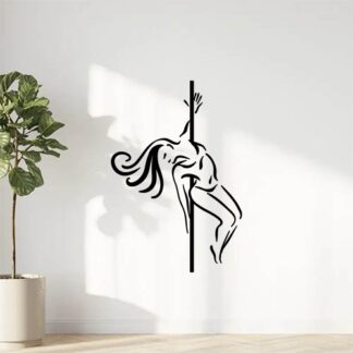 sticker autocollant femme pole-danse 5 FDUFT